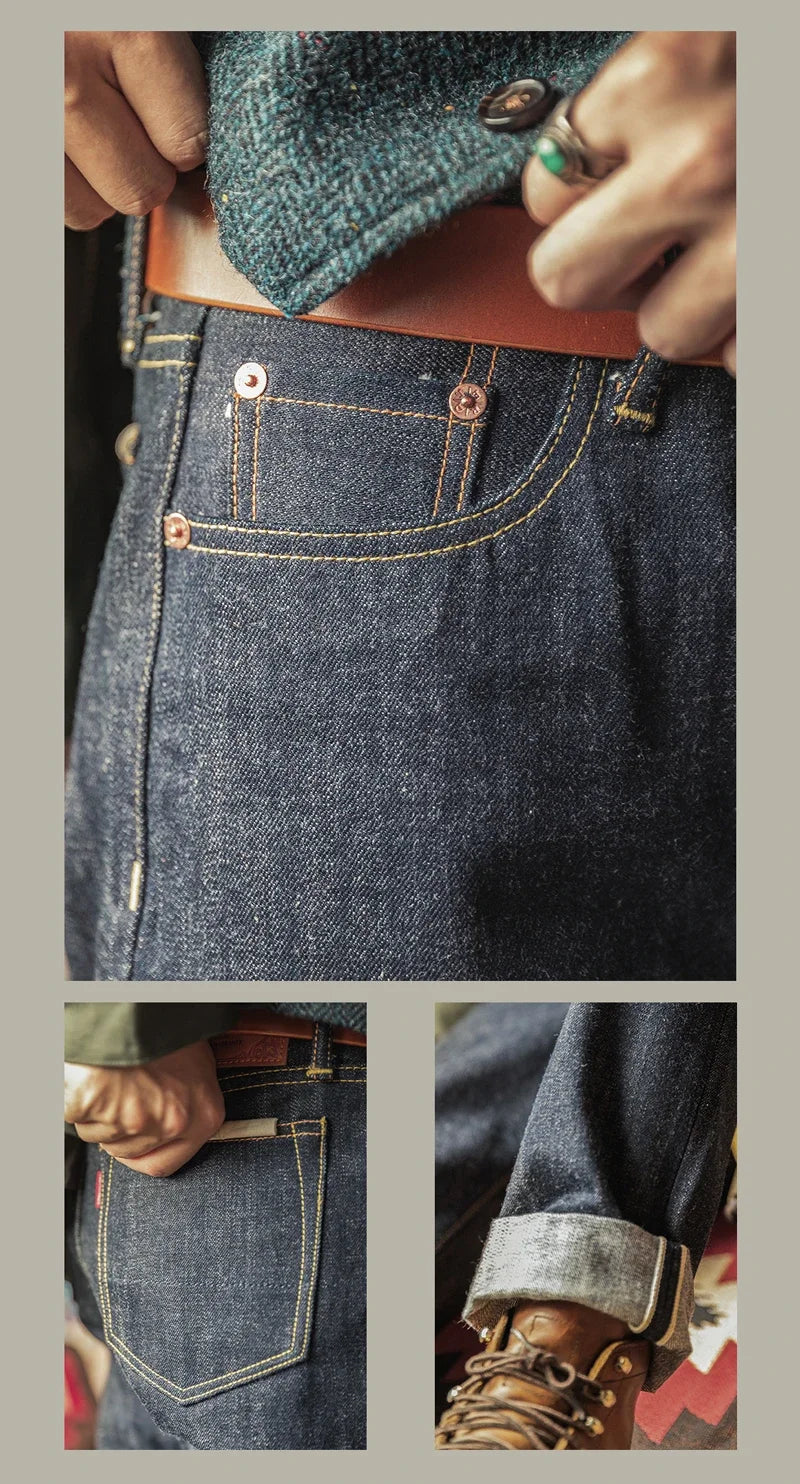 Red Tornado 17oz SD-107 Slim Straight Selvedge Denim Jeans