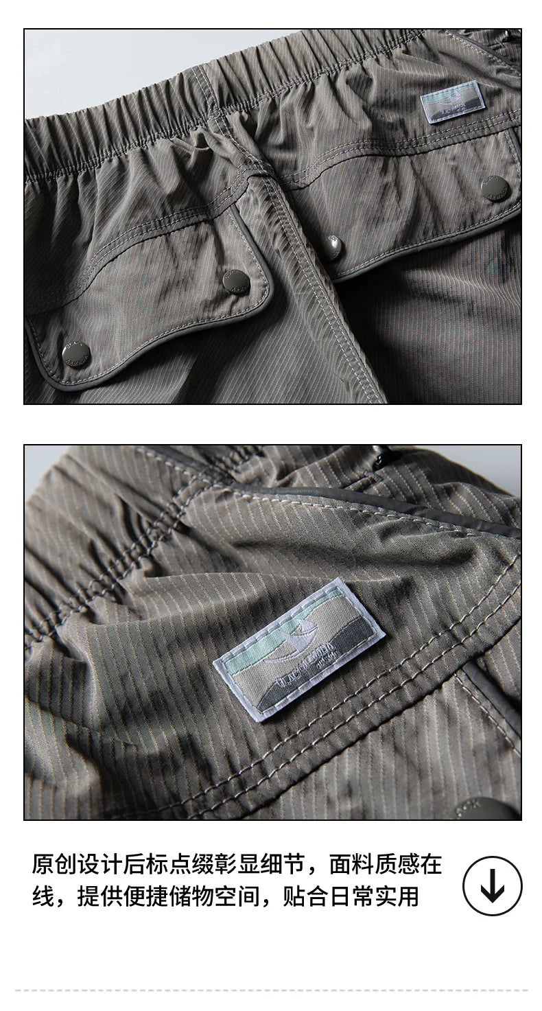 Men's Loose Fit Elastic Waist Cargo Pants