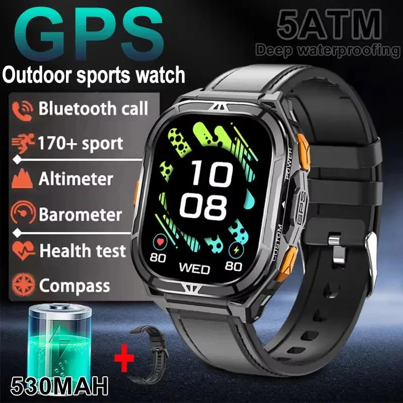 Elite AMOLED Smartwatch | Real GPS & 5 ATM Waterproof