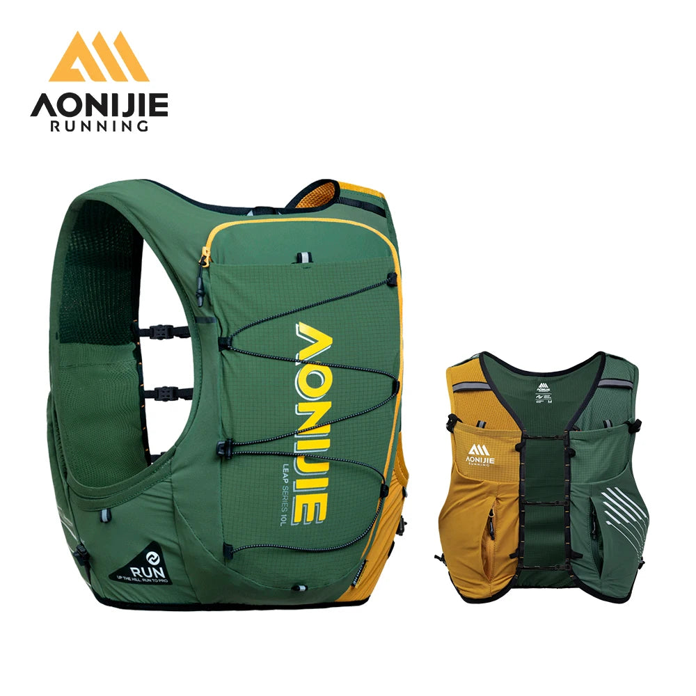 AONIJIE C9116-10L Hydration Pack Backpack High Capacity Marathoner Running Race Hydration Vest Lightweight for Men and Women