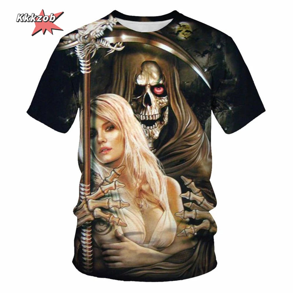 Men's Skull Beer Graphic T-Shirt