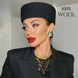 Vintage 100% Wool Felt Fedora Hat – Unisex Formal Style