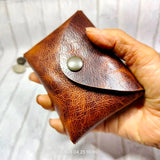 Small Waist Bag Genuine Leather Belt Pack Wallet Coin Purse Card Holder Car Key Pouch Driver's License Case Men Women 6065