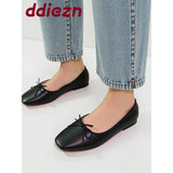 Luxury Butterfly-Knot Footwear Flats With Shoes For Women Female Soft Fashion Shallow Ladies Ballet Flats Slip On Shoes