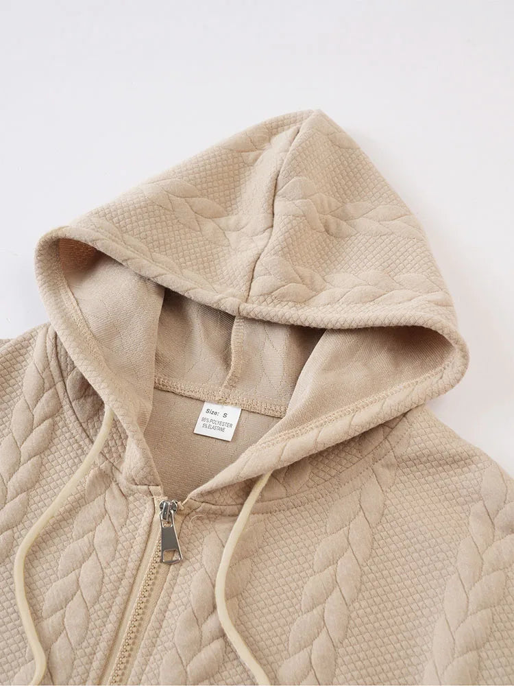 Men's Knit Zip-Up Hoodie