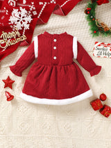 Toddler Girls Velvet Holiday Dress