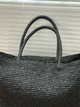Large Handwoven Rattan Tote Bag for Women Natural Straw Beach Bag Purse Luxury Shoulder Bags Handbag Summer