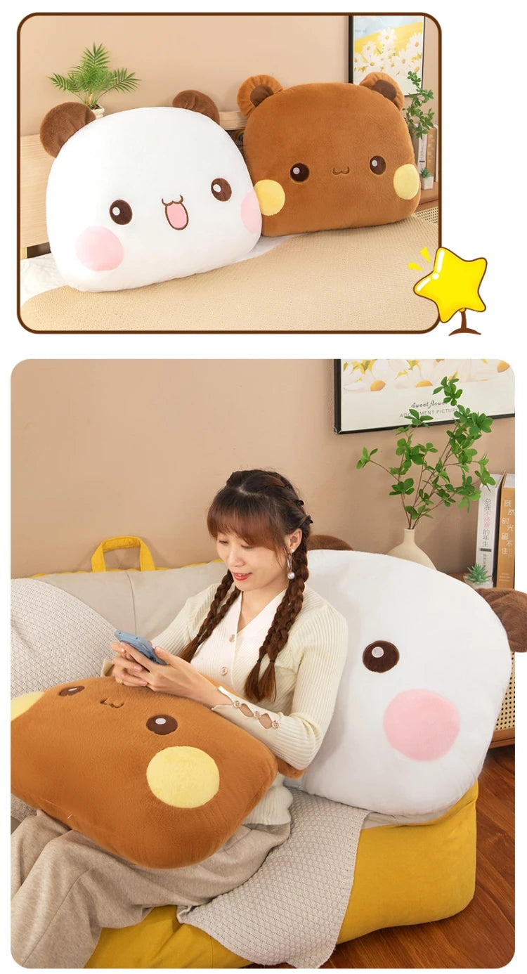Hot 35/60/80cm Kawaii Bubu Dudu Panda Mitao Cat Plush Doll Plush Pillows Couple Gifts Cushions Cute Dolls For Girl And Boy Gift