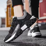 Large Size Spring and Autumn New Thick Sole Height Increasing Casual Men's Shoes Niche Trend Versatile Flat Sports Men's Shoes