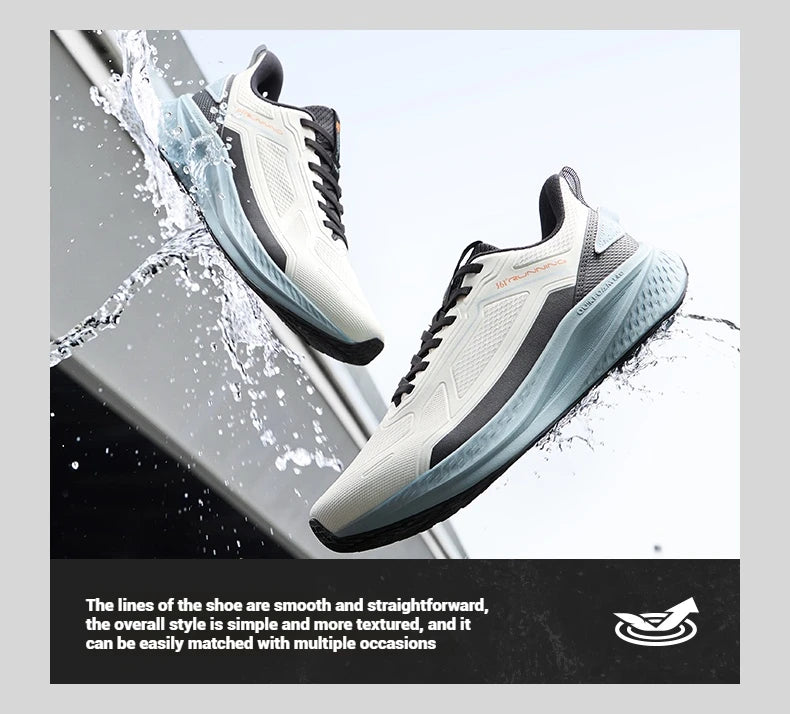 361 Degrees Wingblade Rainblock Men Running Shoes Splash Proof Anti-Slip Water Repellent Grippy Stable Male Sneakers 672532231