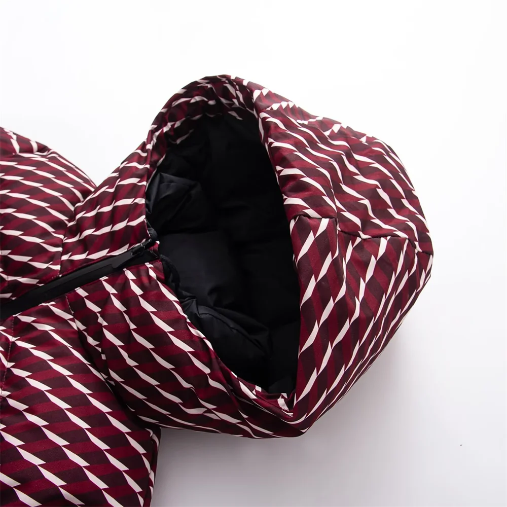 Gemini said Hooded Down Jacket & Flare Pant Set