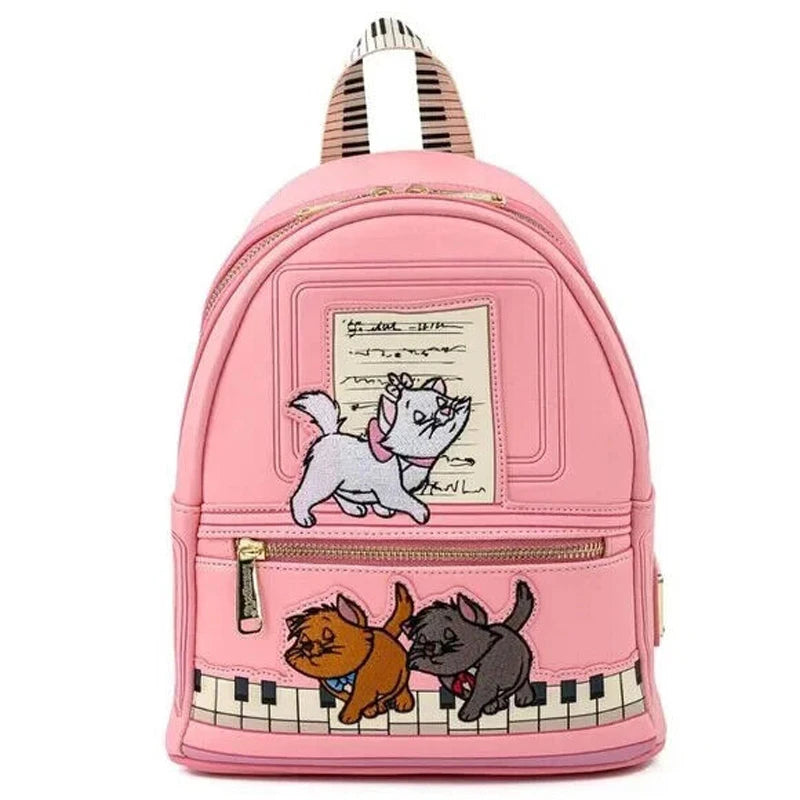 2pcs/set Piano Kitten Imitation Mini Backpack and Wallet Christmas The Marie Cat Cosplay Backpack Schoolbag Handbag for Girls