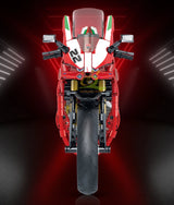 HUIQIBAO 1:8 Classic Motorbike Building Blocks High-tech Model Moto City Racer Bricks Toy for Kid Boy Children Adult MOC Car Set