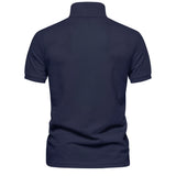 Men's Cotton Polo Shirt – Solid Colors, Relaxed Fit