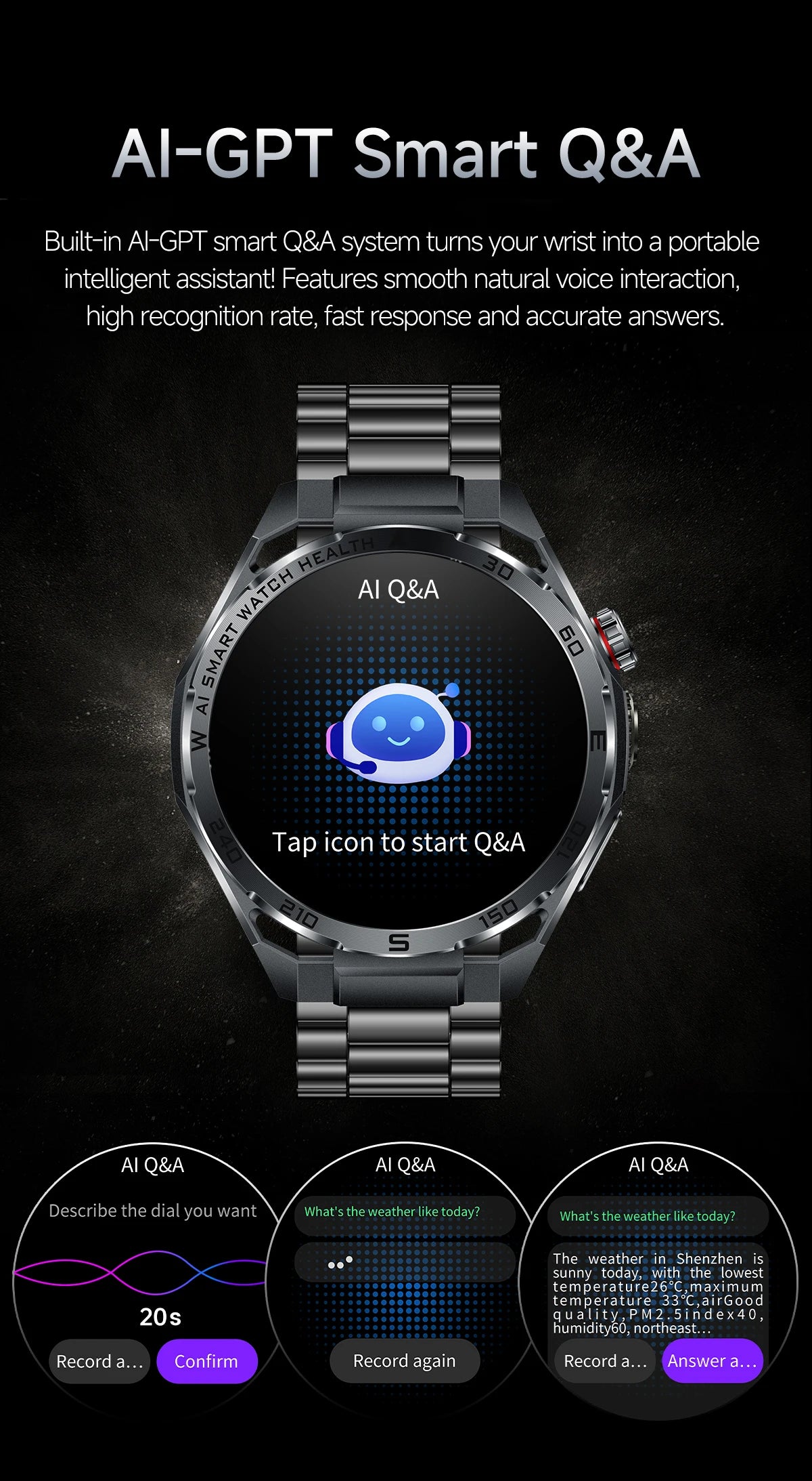 AI ECG Smart Watch | Nursing-Grade Health Monitor 2026