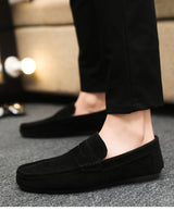 2026 Casual Men's Shoes Versatile Comfortable Work Shoes Driving Loafers Black, Grey, Khaki Three-Colour