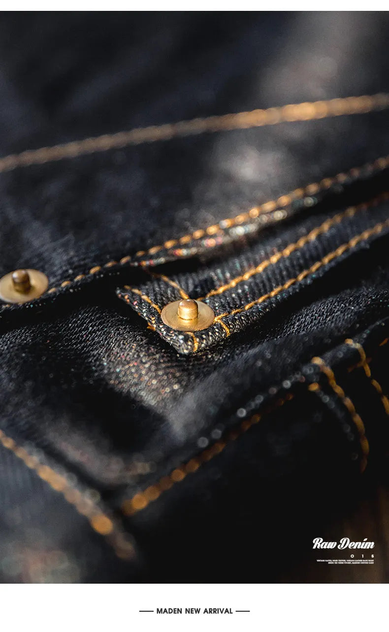 MADEN 13.5oz Heavyweight Selvedge Raw Denim Straight Jeans
