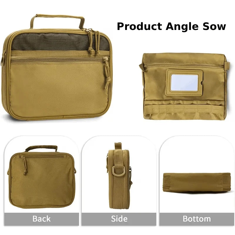 Tactical Men Toiletries Travel Bag Waterproof Organizer Women Makeup Neceser Bathroom Hook Wash Cosmetics Pouch Storage Pouch