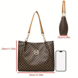 Women's Vintage Letter Tote Shoulder Bag