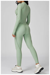 Long-Sleeved Performance Yoga Bodysuit