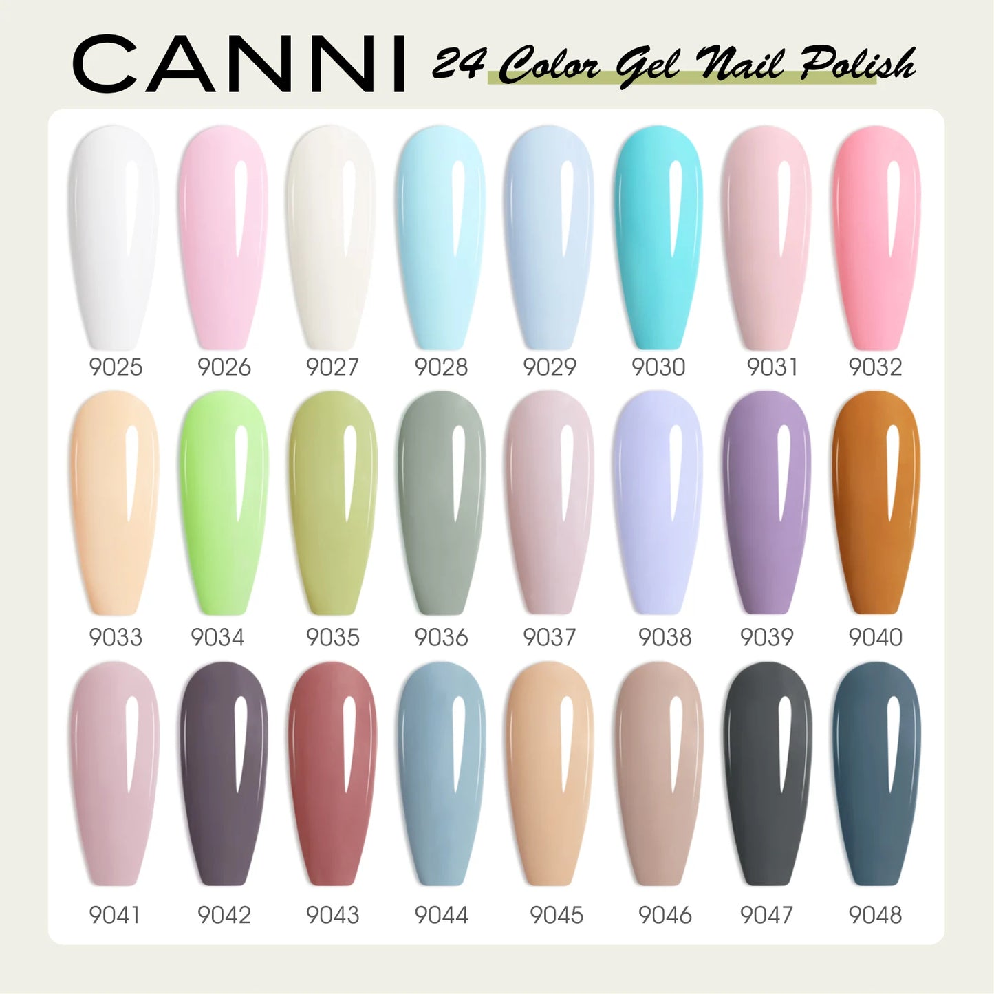 CANNI 30pcs Gel Polish Kit – HEMA & TPO Free CC Collection