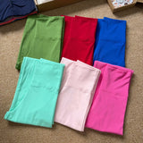 Women's Foldover Low-Rise Straight-Leg Pants