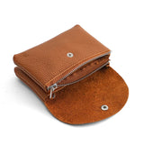 Custom Letters Fashion Women Short Wallet Genuine Leather Double Wallet Small Coin Purse Mini Credit Card Holder Key Storage Bag