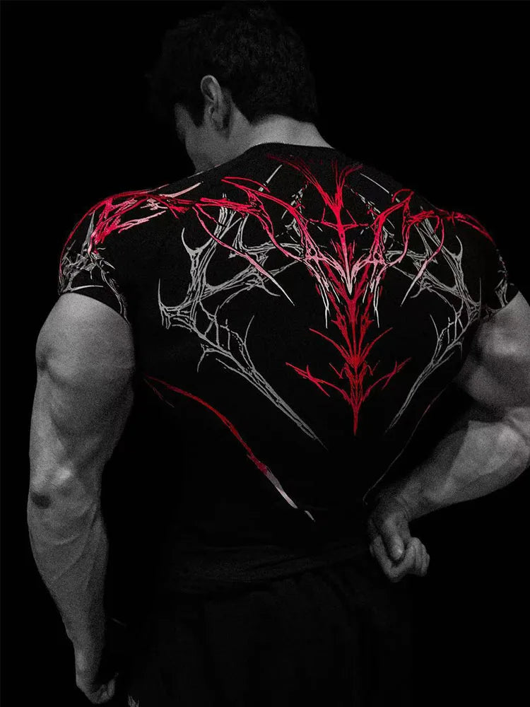 2026 New Men's Gym Compression Shirt Quick Dry Muscle Training Tee High Stretch Athletic Top for Men Summer GYM T-shirt Men's