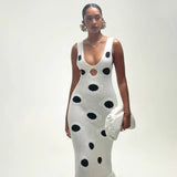 Knitted Tassel Splicing Maxi Dress