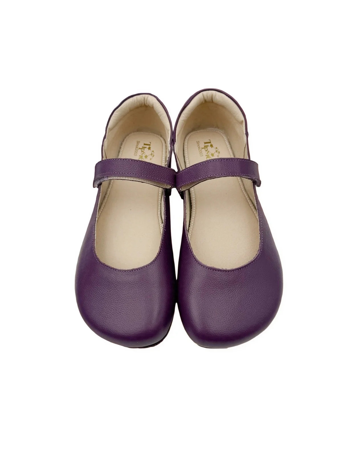Tipsietoes 2026 Sprinng Autumn Barefoot Cow Suede Genuine Leather Women Ballerina With Zero Drop Flat Soft Sole Wider Toe Box