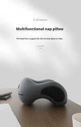 Memory Foam Neck Pillow, Ergonomic U-Shaped Travel Pillow with Washable Cover for Airplane,Car,Office Home-Soft Support