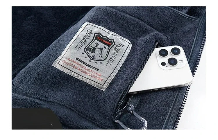 Men's Hooded Fleece Jacket – Warm Outdoor Layer