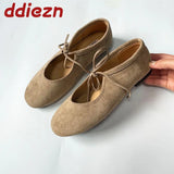 Round Toe Mary Jane Flats with Butterfly Knot
