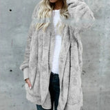 Reversible Fleece Longline Cardigan
