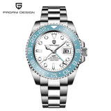 New PAGANI DESIGN 40MM GMT Mechanical Wristwatch Sapphire Ceramic Bezel Automatic Watch Stainless Steel 100M Waterproof Watches