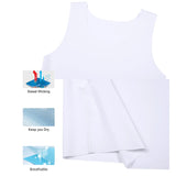 Men's seamless shaping short vest, sleeveless slim fit underwear, high elasticity breathable comfortable vest