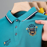 Men's Embroidered Polo Shirt – Casual Short Sleeve Top