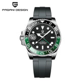 PAGANI DESIGN PD-1662 Luxury GMT Men Mechanical Wristwatch Sapphire Glass Stainless Steel 100M Waterproof Automatic Watches