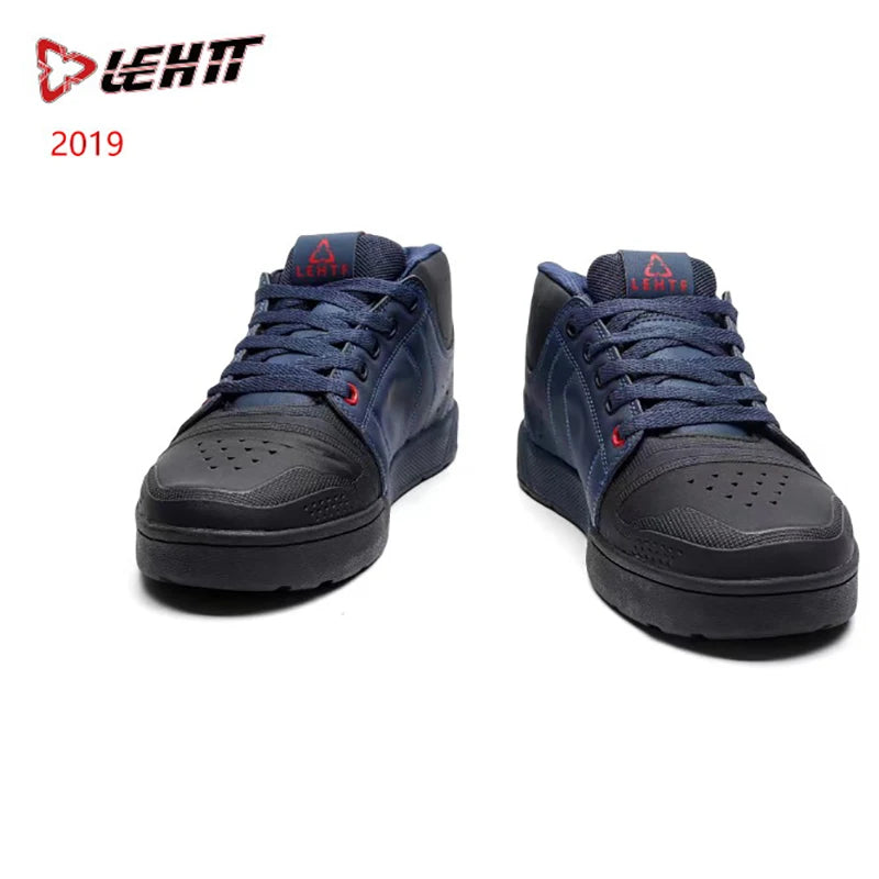 LEHTF Men's Breathable Lace-Up MTB Cycling Shoes