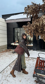 Motingsome Oversize Women Bag Luxury Suede Leather Winter Bags Frosted Cow Skin Handbag and Purses Retro Lady Tote 2024 New