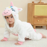 Adorable Animal Cartoon Baby Winter Rompers