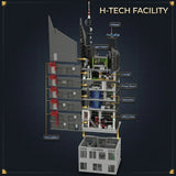 6375PCS Spider Oscorp Hero Tower With Light Building Blocks Movie City Classic Architecture Modular Assembly Model Kit DIY Toy G