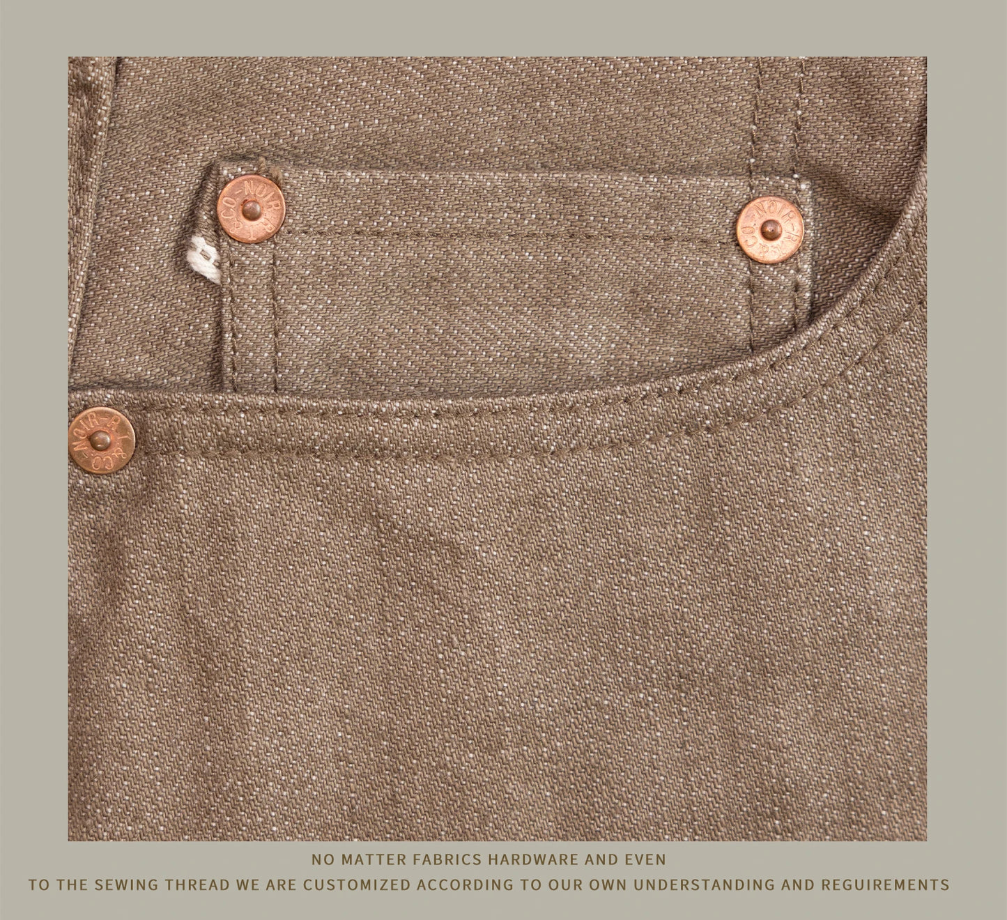 Red Tornado American Jeans Men's Retro 18oz Loose Straight Brown Selvedge Denim Jeans 634 Version