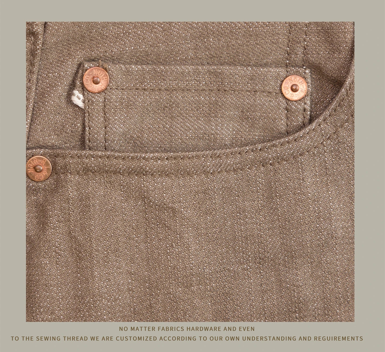 Red Tornado American Jeans Men's Retro 18oz Loose Straight Brown Selvedge Denim Jeans 634 Version