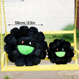 Sunflower Plush Cushion – Smile & Rainbow Decor Pillow