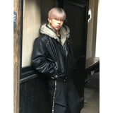 Men's Hooded Faux Fur Winter Jacket