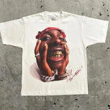 Hip Hop Celebrity Portrait Graphic Tee — Unisex Streetwear Cotton T-Shirt