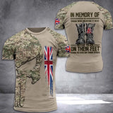 Men's Army Veteran T-shirt British Soldier 3DPrinted Pattern Field Camouflage Shirt High Quality Tops 2025 Summer