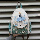 Luxury 3D Pumpkin Pattern Women Travel Backpack High Quality Linen Female Backpack Fashion Prettry Style Girls Daypack Backpack