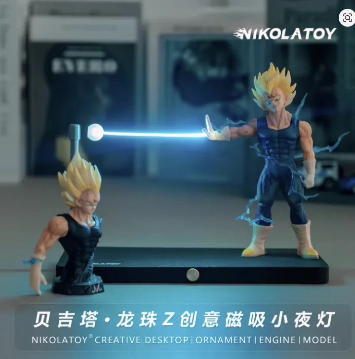 Rechargeable Dragon Ball Gogeta Lamp Gogeta Ligh Son Goku Light Lamp Magnet Light Model Kakarotto Kamehameha Wave Vegetmagnetic 